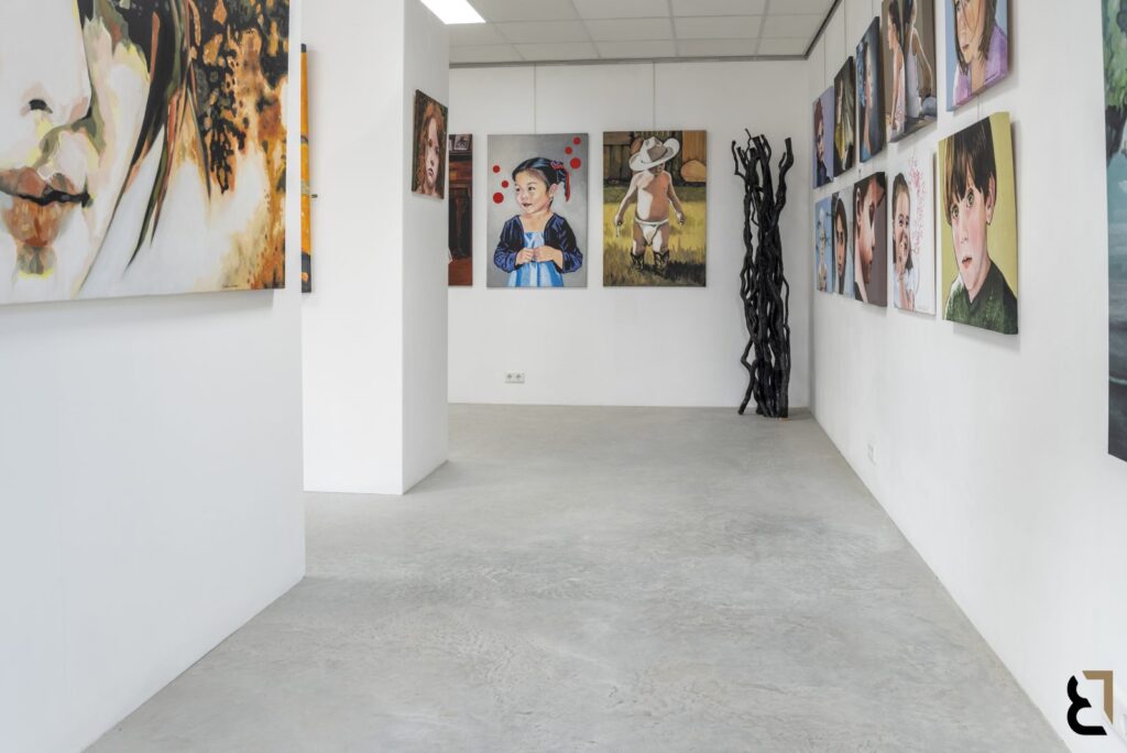 Woonbetonvloer voor atelier in Scherpenzeel