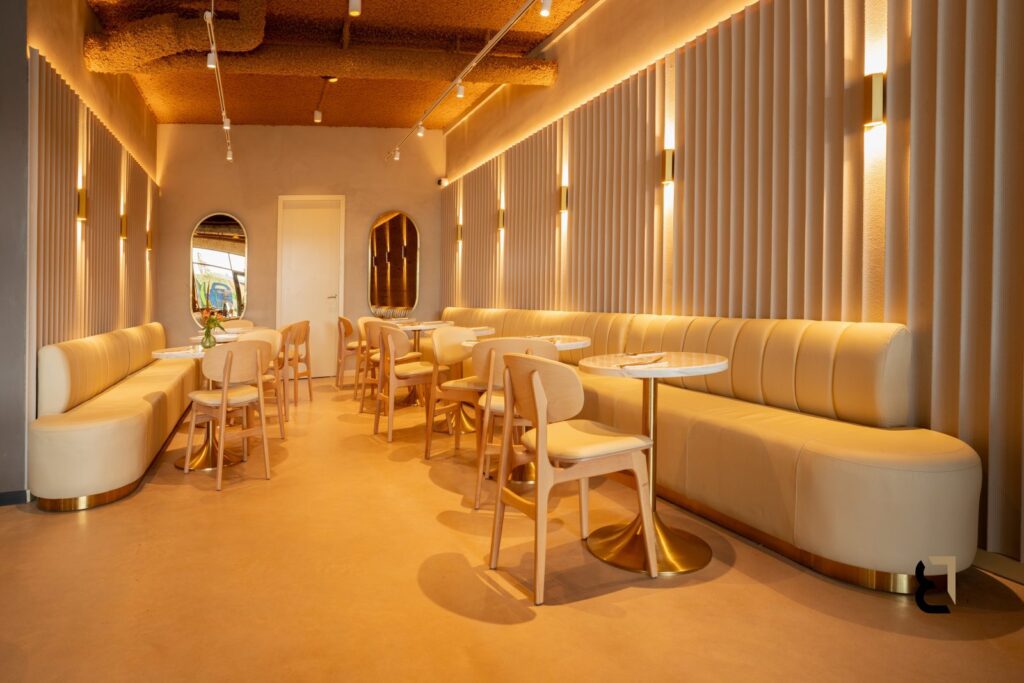 Gerealiseerd woonbetonvloer bij restaurant Graca in Amsterdam