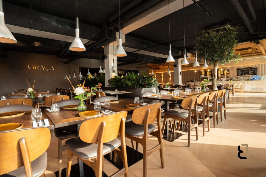 Woonbetonvloer restaurant in Amsterdam