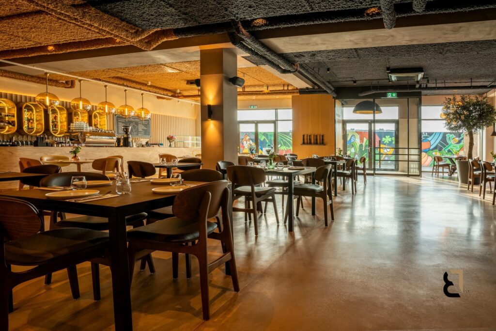 Woonbetonvloer restaurant in Amsterdam