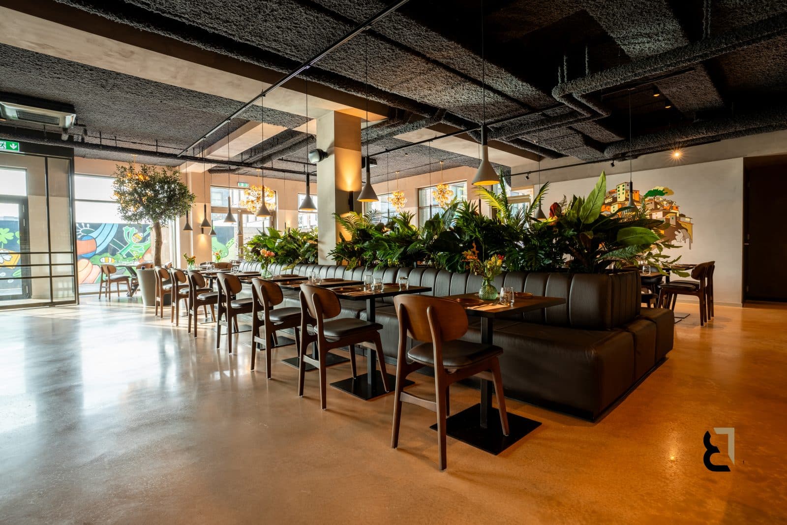 Woonbetonvloer voor de horeca aangebracht bij restaurant Graca in Amsterdam