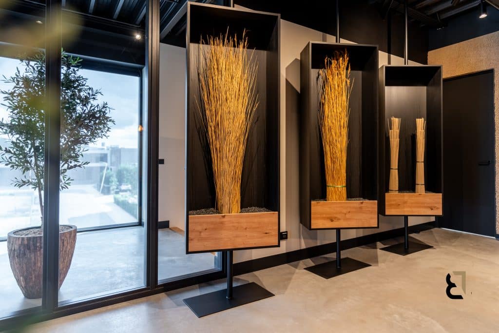 Realisatie van een woonbetonvloer voor showroom en kantoor van de Rietdekker in Ederveen