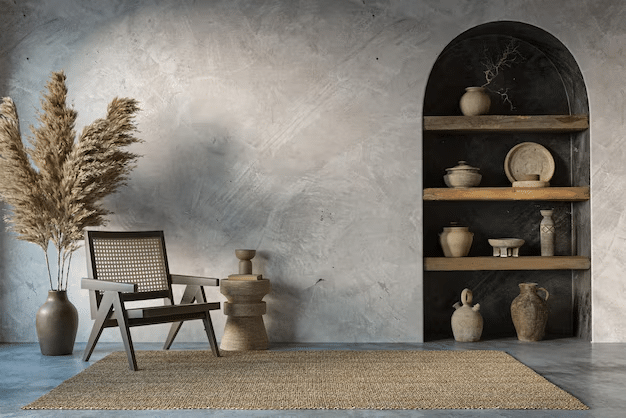 Wabi Sabi interieur combineren met woonbeton